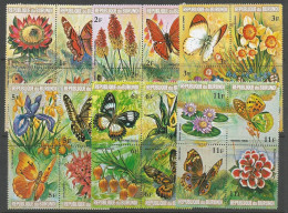 Burundi COB 580/603 Série Complète MNH / ** 1973 COB: 65,00€ Papillons Butterflies - Neufs
