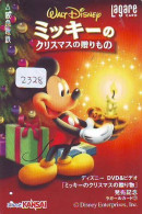 Carte Prépayée Japon DISNEY  * NOËL * WEIHNACHTEN (2328) CHRISTMAS * KERST * NAVIDAD * NATALE - Disney