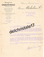 63 0208 CLERMONT FERRAND PUY DE DOME 1920 Manufacture Caoutchouc Pneumatiques Messieurs MICHELIN & Cie à LAURY - Drogisterij & Parfum