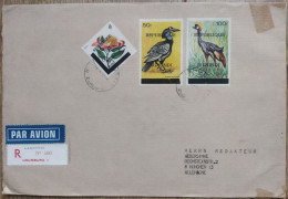 Burundi COB 197 & 198 Sur Lettre Cover 1967 Birds Oiseaux - Covers & Documents