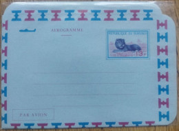 Burundi Aerogramme Lion - Briefe U. Dokumente
