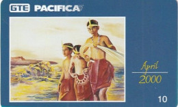 GUAM-SAIPAN - Painting/People Of Guam, April 2000, GTE Pacifica Prepaid Card $10, Sample - Guam