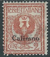 1912 EGEO CALINO AQUILA 2 CENT MH * - I29 - Egeo (Calino)