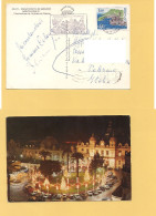 12242 PRINCIPATO DI MONACO 1978 Stamp 1f Isolato Card Jardin Exotique ANNULLO - Covers & Documents