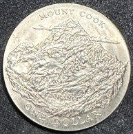 New Zealand 1 Dollar 1970 "Royal Visit - Mount Cook" - Nueva Zelanda