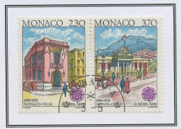 Europa CEPT 1990 Monaco Y&T N°1724a à 1725a - Michel N°1961C à 1962C (o) - K12,5*13 - Se Tenant Type I - 1990