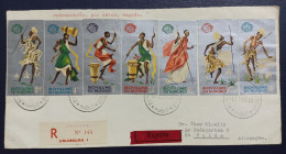 Burundi 1965: Letter Circulated To Germany. Customs, Dance, Folklore, Musical Instruments. (unusual Route) - Lettres & Documents