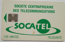 Central African Republic SOCATEL 120 Units - Logo Green - Centraal-Afrikaanse Republiek