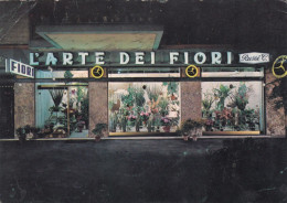 CARTOLINA  ROMA,LAZIO-EUR-L'ARTE DEI FIORI-RUSSI CIRO-VIALE DEI COLLI PORTUENSI-CULTURA,MEMORIA,RELIGIONE,VIAGGIATA 1971 - Cafes, Hotels & Restaurants