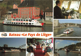 TRANSPORTS - Le Bateau "Le Pays De Liège" - Colorisé - Carte Postale - Other & Unclassified