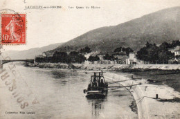 07 Ardèche Très Beau Plan La VOULTE SUR RHONE Quai Du Rhone - La Voulte-sur-Rhône