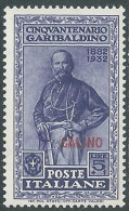 1932 EGEO CALINO GARIBALDI 5 LIRE MNH ** - I45-7 - Aegean (Calino)