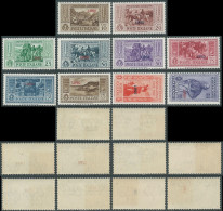 1932 EGEO LIPSO GARIBALDI 10 VALORI GOMMA BICOLORE NO LINGUELLA - I47-3 - Egée (Lipso)