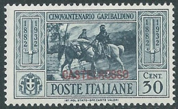 1932 CASTELROSSO GARIBALDI 30 CENT MNH ** - I30-3 - Castelrosso