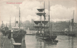 ROYAUME - Angleterre - Kent - Folkestone Harbour - Bateaux - Carte Postale Ancienne - Folkestone