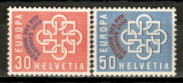 Switzerland 1959 Suiza / Europa CEPT Common Issue Overprinted MNH Diseño Común Sobrecargado / Ln29  18-26 - 1959