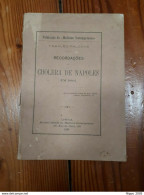 1885 - LISBONA - Colera Napoli - RECORDACOES DO CHOLERA DE NAPOLES EM 1884 - Ciencias, Manuales, Oficios