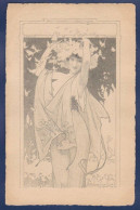 CPA ART NOUVEAU Femme Woman Non Circulé Estampe - Women