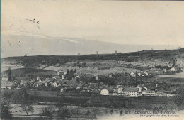 Vue Générale D'Eclépens Avec, Au Premier Plan, La Fabrique De Draps Berger (poste Militaire Bataillon No 9) - La Sarraz