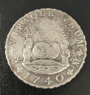 ESPAÑA. AÑO 1740. FELIPE V. 8 REALES PLATA MEXICO MF. PESO 26.04 GR. REF A/F - Monnaies Provinciales