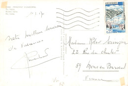 ANDORRA - PICTURE POSTCARD 1967 / 1387 - Storia Postale