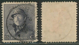 Roi Casqué - N°169 Obl Simple Cercle "Landenne-sur-Meuse". Frappe Légère, Obl. Rare ! COBA ; 60 Sur Pellens - 1919-1920 Trench Helmet