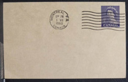 Canada Interi Postali  Cartolina Postale  Da 4 C. Preobliterato - 1953-.... Règne D'Elizabeth II