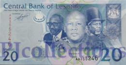 LESOTHO 20 MALOTI 2010 PICK 22a UNC PREFIX "AA" - Lesotho