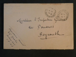 DE0 SYRIE   BELLE LETTRE FM  1932 AUX DOUANES DE BEYROUTH LIBAN  +++AFF. INTERESSANT + - Covers & Documents