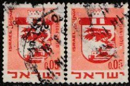 Israël 1969. ~ YT 381 (par 2) - Armoiries. Holon - Oblitérés (sans Tabs)