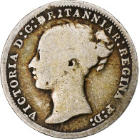 Monnaie, Grande-Bretagne, Victoria, 3 Pence, 1875, British Royal Mint, TB - F. 3 Pence