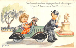 PIE-23-GOLL. 7506 : CARTE ILLUSTREE. HUMOUR. JANSER. SEXISME. FEMME AU VOLANT. AGENT DE POLICE - Janser