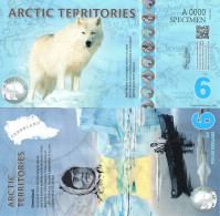 ARCTIC Territories 6 Polar Dollars 2013 UNC Polymer  SPECIMEN - Autres - Amérique