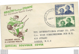 212 - 6 - Enveloppe Avec Timbres "Health Postage Stampsf 1944" Envoyé De Wellington à London - Covers & Documents