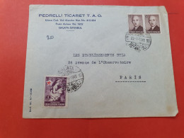 Turquie - Enveloppe Commerciale De Istanbul Pour Paris En 1949 - D 506 - Brieven En Documenten