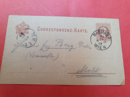 Autriche - Entier Postal De Wien Pour Melk En 1882 ( Pli Central ) - D 518 - Postkarten