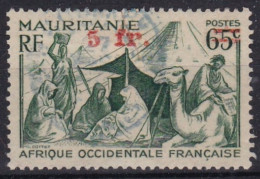 Colonie Francaise Mauritanie Surcharge 5fr Chameaux - Gebraucht