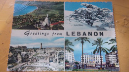 LEBANON GREETINGS FROM LIBAN 1964 MULTIVUES RIVOLI  BUS - Líbano