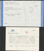 Telegram/ Telegrama - Aterro > Penha De França, Lisboa -|- Postmark - TELEGRAFO. Lisboa. 1985 - Briefe U. Dokumente
