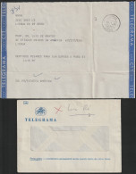 Telegram/ Telegrama - Entrecampos > Av. Estados Unidos América, Lisboa -|- Postmark - Lumiar. Lisboa. 1980 - Briefe U. Dokumente