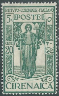 1926 CIRENAICA PRO ISTITUTO COLONIALE 20 CENT MNH ** - I41-7 - Cirenaica