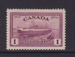 CANADA  - 1946 Train Ferry $1 Hinged Mint - Unused Stamps