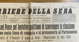 Corriere Della Sera 1915 - Weltkrieg 1914-18