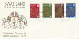 Swaziland - 1979 - Centenary Of Discovery Of Gold In Swaziland Mining Minerals Goldfundes - Swaziland (1968-...)