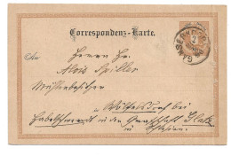 0152x: Altösterreich- Postkarte Gänserndorf, Gelaufen 1896 - Gänserndorf