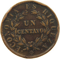 CHILE CENTAVO 1853 #s085 0153 - Chili