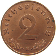 GERMANY 2 REICHSPFENNIG 1939 B #s083 0337 - 2 Reichspfennig