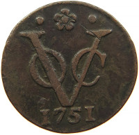 NETHERLANDS DUIT 1751 HOLLAND #s084 0427 - Monnaies Provinciales