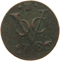 NETHERLANDS DUIT 1786 UTRECHT #s084 0137 - Monnaies Provinciales