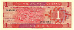 NETHERLANDS ANTILLES P20a 1 GULDEN 1970 UNC. - Antilles Néerlandaises (...-1986)